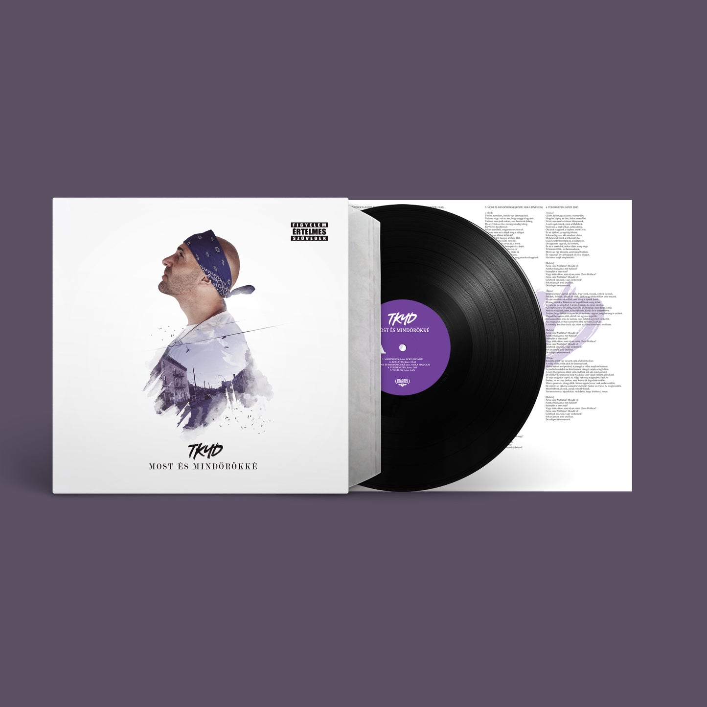 ELŐRENDELHETŐ - Tkyd - Most És Mindörökké fekete vinyl + dalszöveges insert