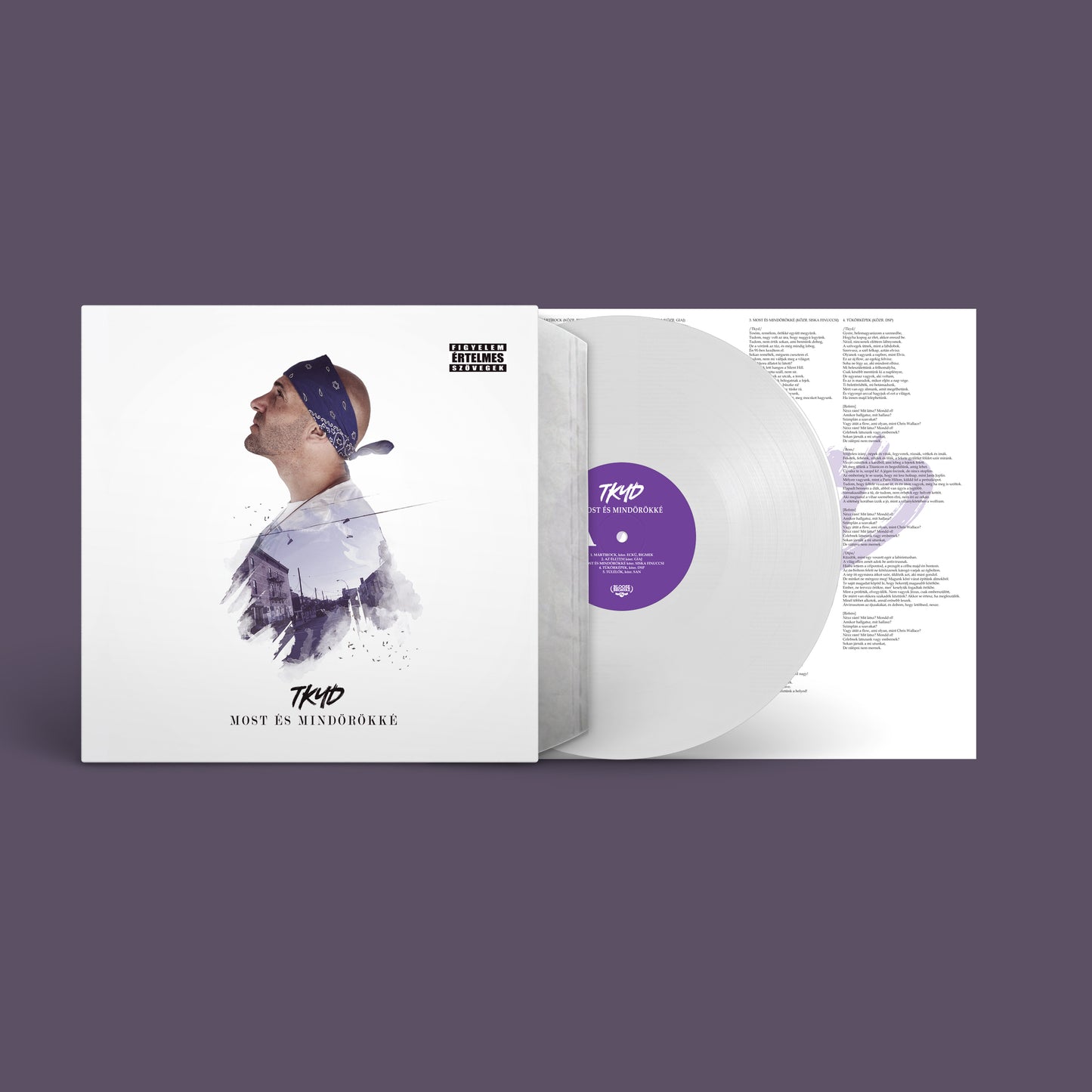 ELŐRENDELHETŐ - Tkyd - Most És Mindörökké fehér vinyl + dalszöveges insert