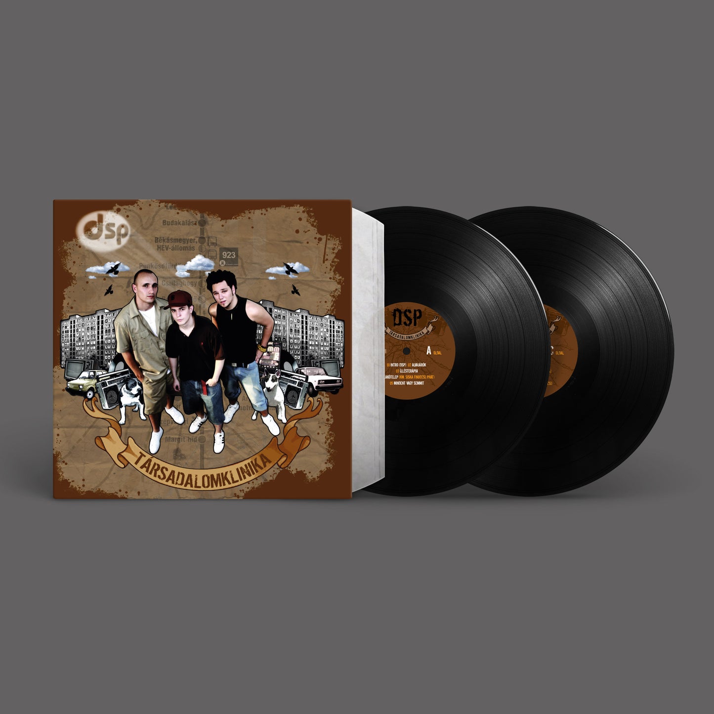 DSP - Társadalomklinika duplalemezes fekete vinyl