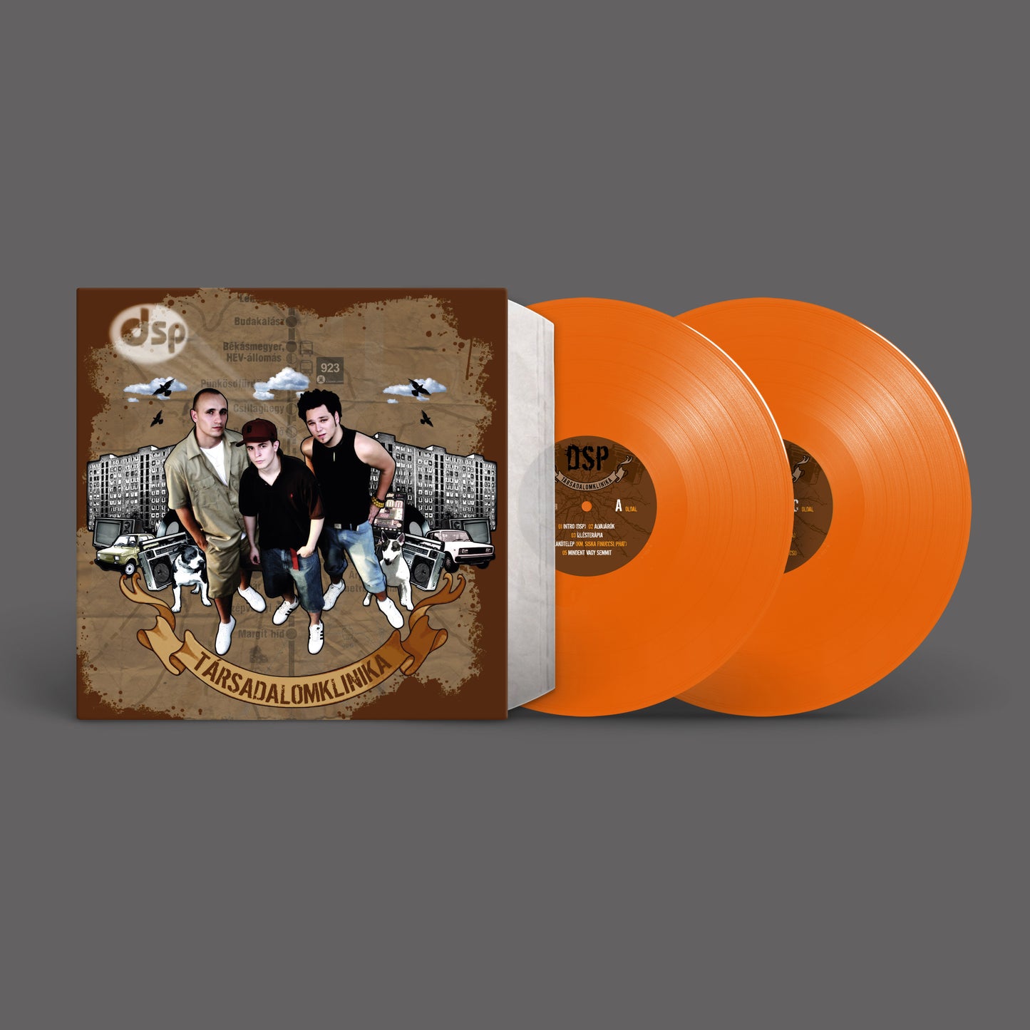 DSP - Társadalomklinika duplalemezes narancssárga vinyl